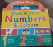 Numbers & colorous do pisania mazakiem ścieralnym 
