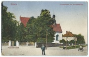 Gliwice Gleiwitz Coselerstrasse mit Gymnasialkirche