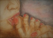 Seria obrazów akrylowych "Dotyk Upragniony" 42x59 cm