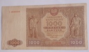 BANKNOT 1000 ZŁOTYCH 1946 SERIA S