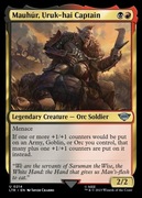 Karta MTG Mauhur, Uruk-hai Captain |0214|LTR| The Lord of the Rings