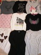 Bluzki dziewczęce długi rękaw roz 146/152 firmówki 