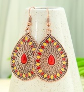 Wielokolorowe Kolczyki w Stylu Boho