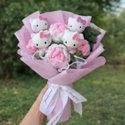 Uroczy bukiet walentynkowy „Hello Love"