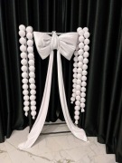 Kokarda XXL i korale girlanda welurowa komunia, wesele