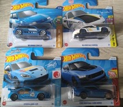 Zestaw Hot Wheels 4 sztuki Honda Civic, Mustang Dark Horse, Toyota GR86, 