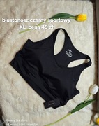 Biustonosz czarny sportowy XL