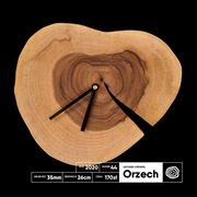 Zegar z plastra orzecha