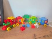 KOLOROWY POCIĄG KLOCKOWY – ZESTAW Duplo DLA DZIECI  10558
