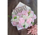 Flower box, Bukiet w Pudełku, Dla Mamy, Róże, Topper, Kochanej Mamie