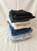 Paka 8 par sztuk jeansy zestaw spodnie jeansowe S M L 38
