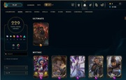 LoL KONTO EUW Diamond IV - 225k BE - 230 SKINÓW - Ultimate Udyr - 494 LVL