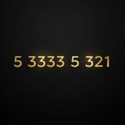 5_3333_5_321 - Złoty numer - Platynowy numer 533_335_321