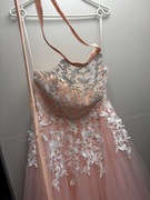 Lolita Morelowa tiulowa ROZKLOSZOWANA sukienka na wesele druhny ślub M