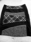 SPÓDNICZKA DO KOLAN Z DOMIESZKĄ WEŁNY ROZMIAR 40  C&A