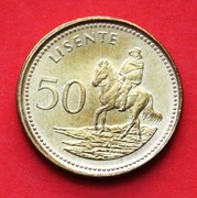 50  Lisente  1998  r  -   Lesotho Jeździec   piękny stan !!!   