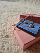 Srebrna biżuteria kolczyki naszyjnik avon komplet damski hipoalergiczny