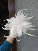 Duża broszka z piór,piękna ozdoba do sukni,bluzki