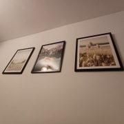 50x40 OBRAZY RAMIE PLAKATY RAMKA BOHO ŁÓDKA PAMPAS