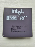 INTEL 386DX-25Mhz Złoty ceramiczny procesor PGA Chip i386