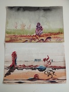 Morze Gdynia akwarele Leszek Piechowski artysta trójmiejski lata 80 