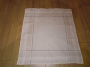 Chusteczka bawełniana do nosa męska naszywka 35 x 40cm szara PRL