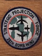 Naszywka USA 28 skrzydło bombowe. Lotnictwo 