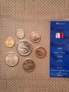 Malta, Monety Kolekcja  UNC.