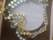 Srebrno-złoty naszyjnik W.Kruk