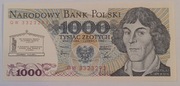 Banknot 1000 zł z 1 czerwca 1982 z nadrukiem 