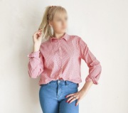 Koszula Colors of Benetton L 40 czerwony drobny