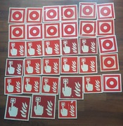 Znaki BHP Uruchomienie ręczne Alarm pożarowy ZP-05 Z-6P