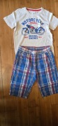 Komplet chłopięcy na lato Tshirt i spodenki rozm. 116 