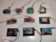 Auta cars breloczki zestaw zawieszki