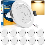 Zestaw 10x Oprawa LED sufitowa wpuszczana 5W 450lm IP44