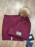 WITTCHEN czapka + komin bordowy 