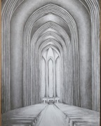 Rysunek "Kościół" 50x70cm