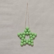 I117 Zawieszka ozdoba Gwiazda gwiazdka z koralików Handmade