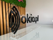 Logo 3D litery SZYLD tablica oznakowanie NA ŚCIANĘ plexi ZŁOTA SREBRNA 