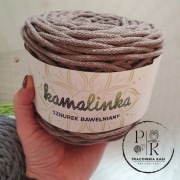 KamaLINKA 305 ciemny beż 4mm 100m sznurek bawełniany z rdzeniem 