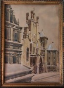 Akwarela Adam Korczak, oryginał. Katedra 