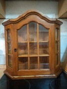 Szafka dębowa wisząca witrynka antyk