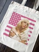 Torba bawełniana torebka tote bag cotton bawełna beżowa billie eilish 