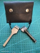 Portfel handmade z naturalnej skóry, wykonany przeze mnie w całości ręcznie