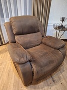 Fotel brązowy rozkładany