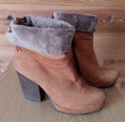 Kozaczki botki skórzane Ryłko 39