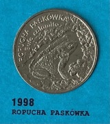 2 złote 1998, ŻABA, st. 1