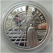 10 zł  2002 r. JAN PAWEŁ II Pontifex Maximus Ag 925 blisko pół uncji srebra