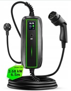 Mobilna Ładowarka EV Typ 2 Type 2 6,5m Schuko 230V 3,68kW LCD 10A / 16A