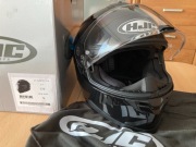 Kask motocyklowy HJC C70. Rozm. S. Czarny metalik.